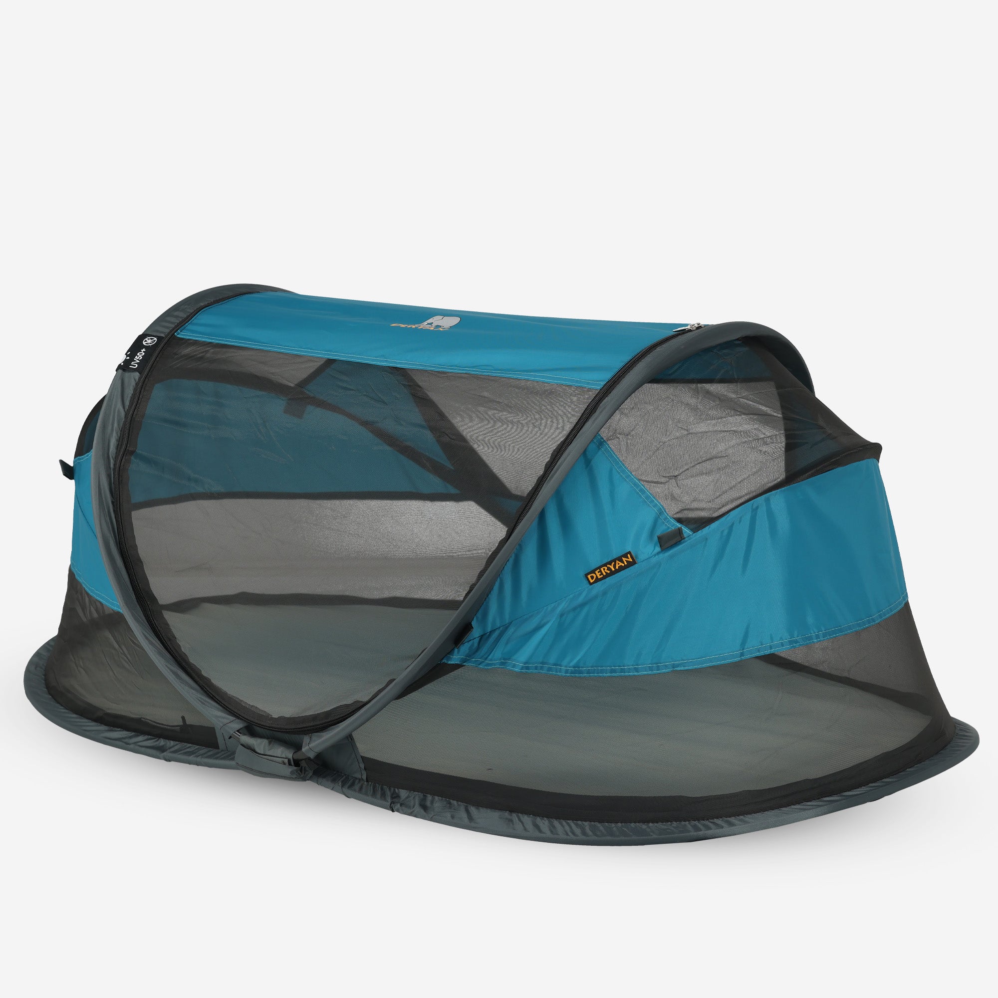 DERYAN Baby Luxe Campingbedje – Inclusief zelfopblaasbare matras - Ocean