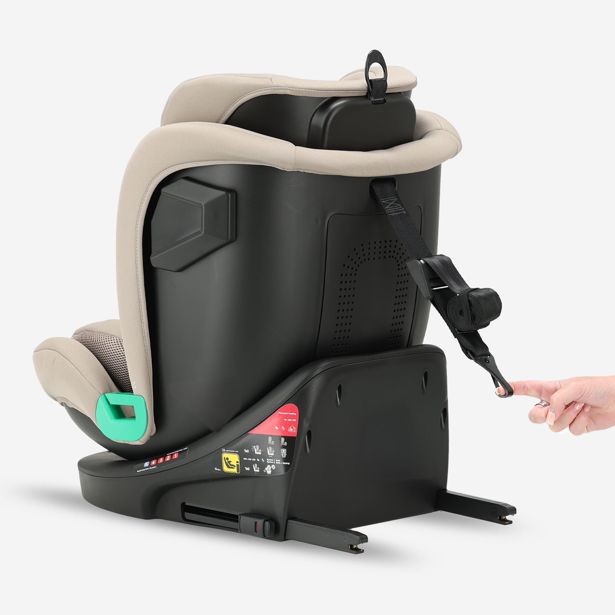 Colin Luxe I-size Autostoel - Groep 0-1-2-3 - Isofix - Draaibaar 360° - Nougat