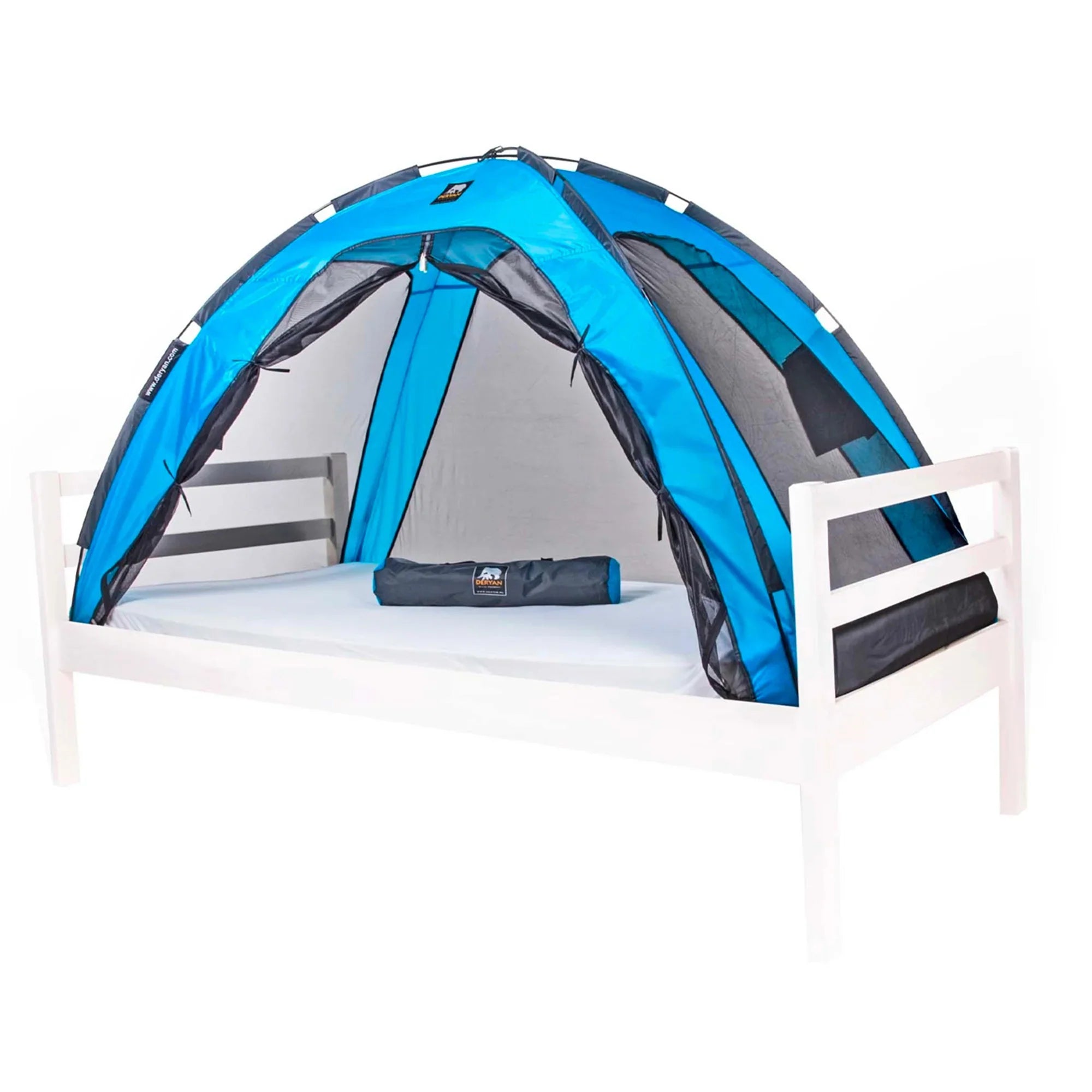 Bedtent Klamboe Blauw - 200x90cm - Hoogste kwaliteit Muggennet