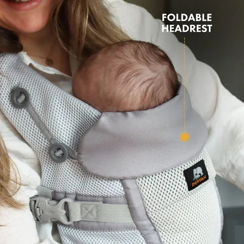 Deryan Ergonomic Baby Carrier - Belly Carrier 4-in-1 Gray