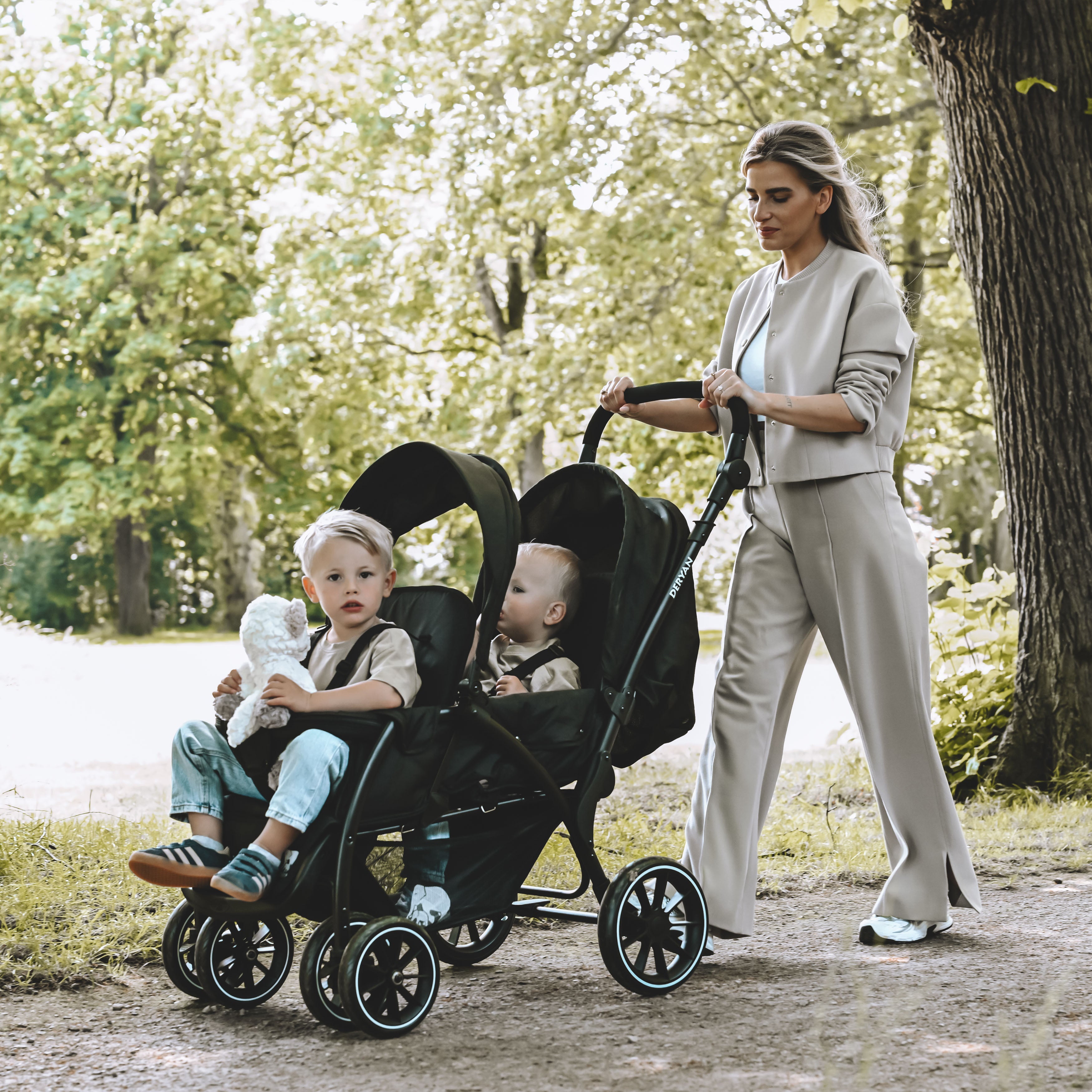 DERYAN Luxe Elena Dubbele buggy