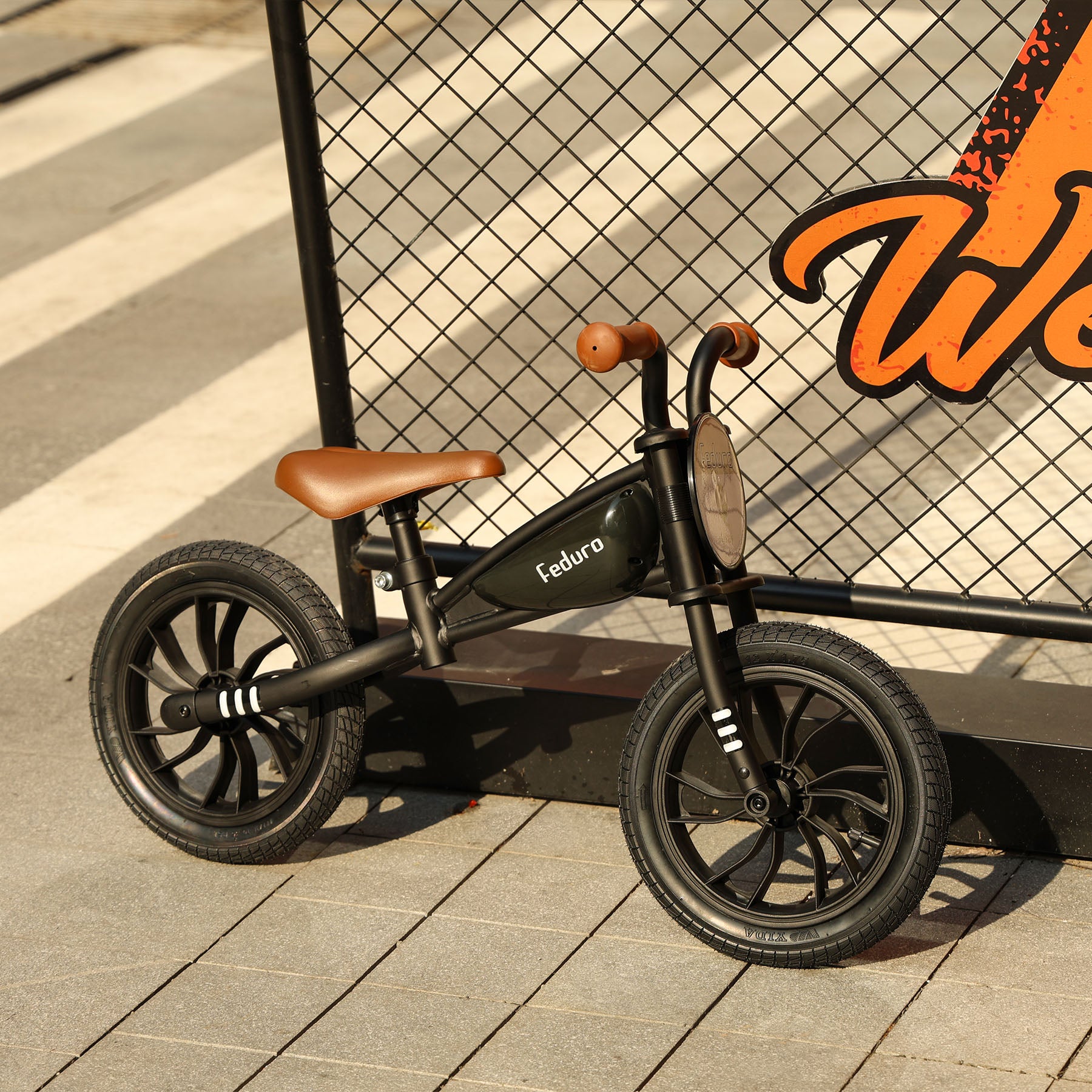 QPlay Loopfiets Feduro Zwart