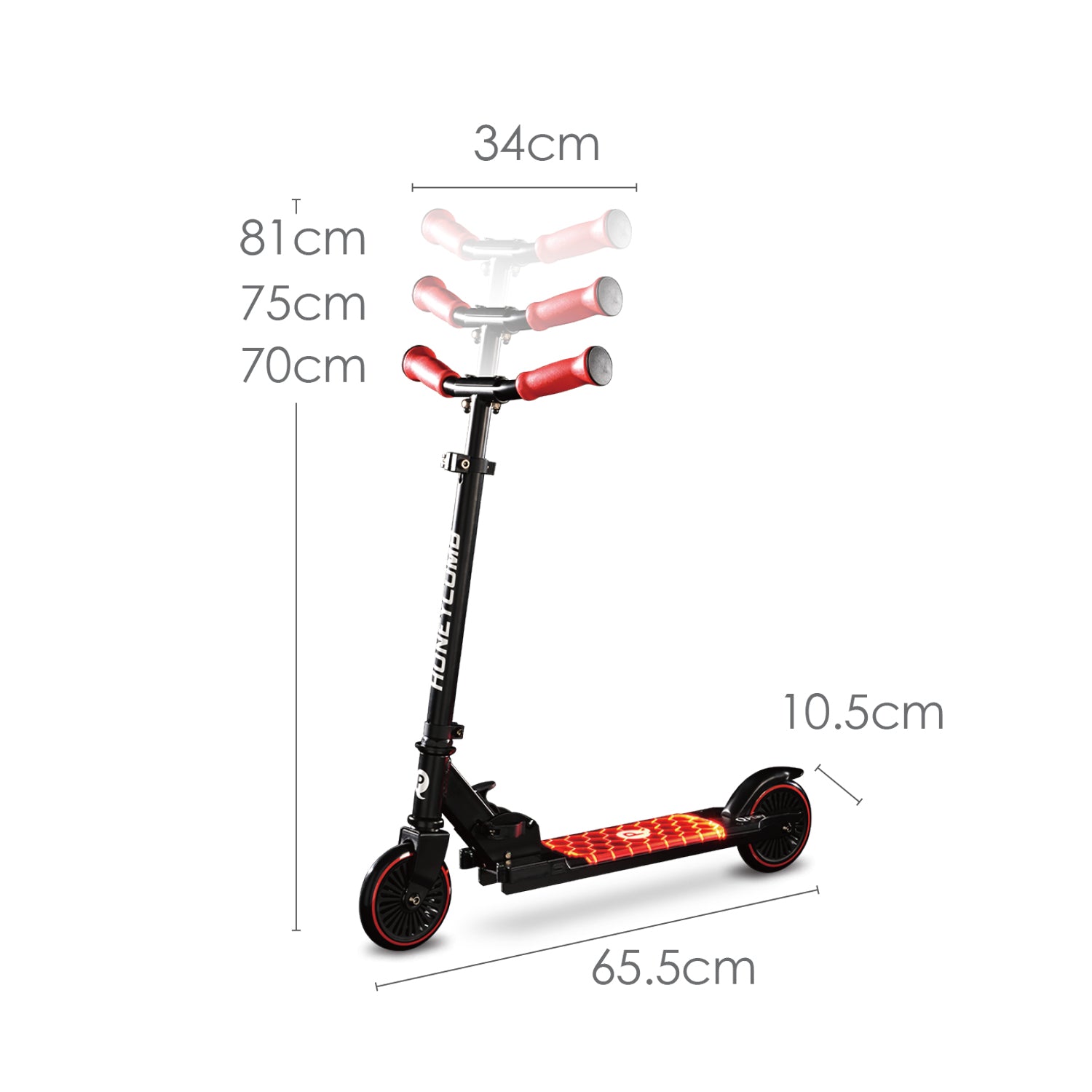 QPlay Honeycomb scooter Red