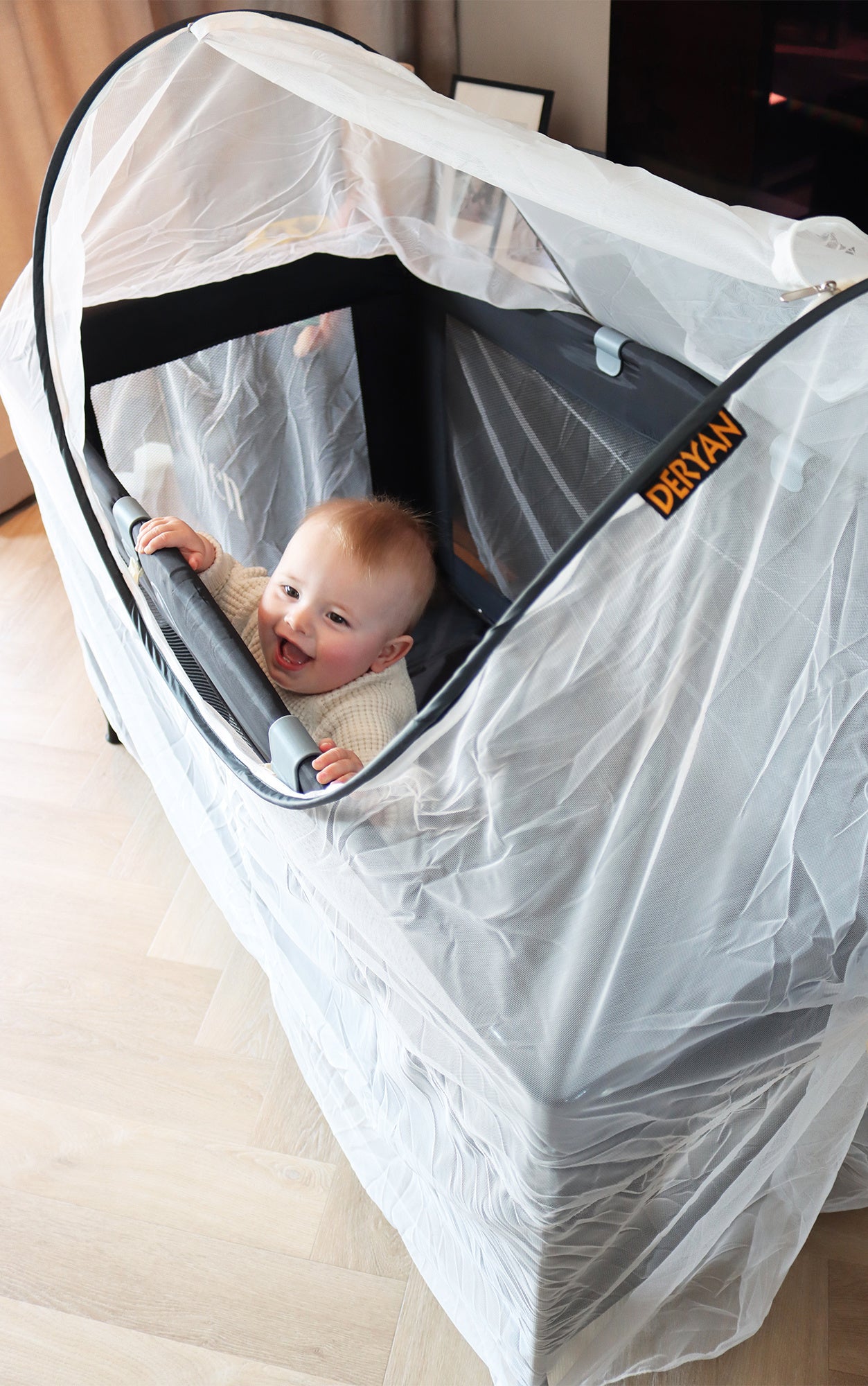 Deryan Luxe Klamboe voor Campingbed - Klamboe Voor Ledikant - Babyklamboe - Universeel