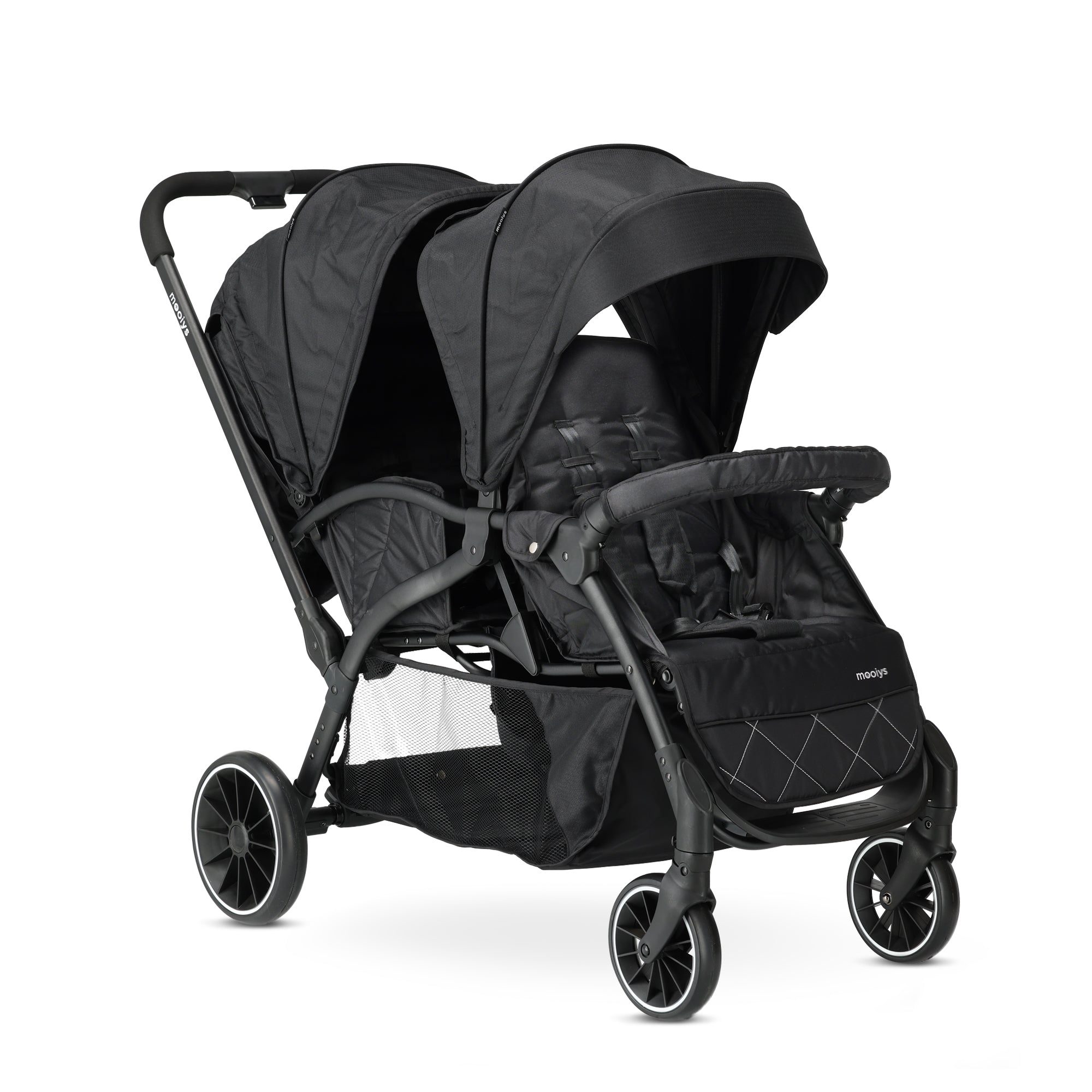 <tc>Mooiys</tc> JOEY Doppel-Buggy – Duo-Buggy – Tandem-Buggy – Kompakt und leicht