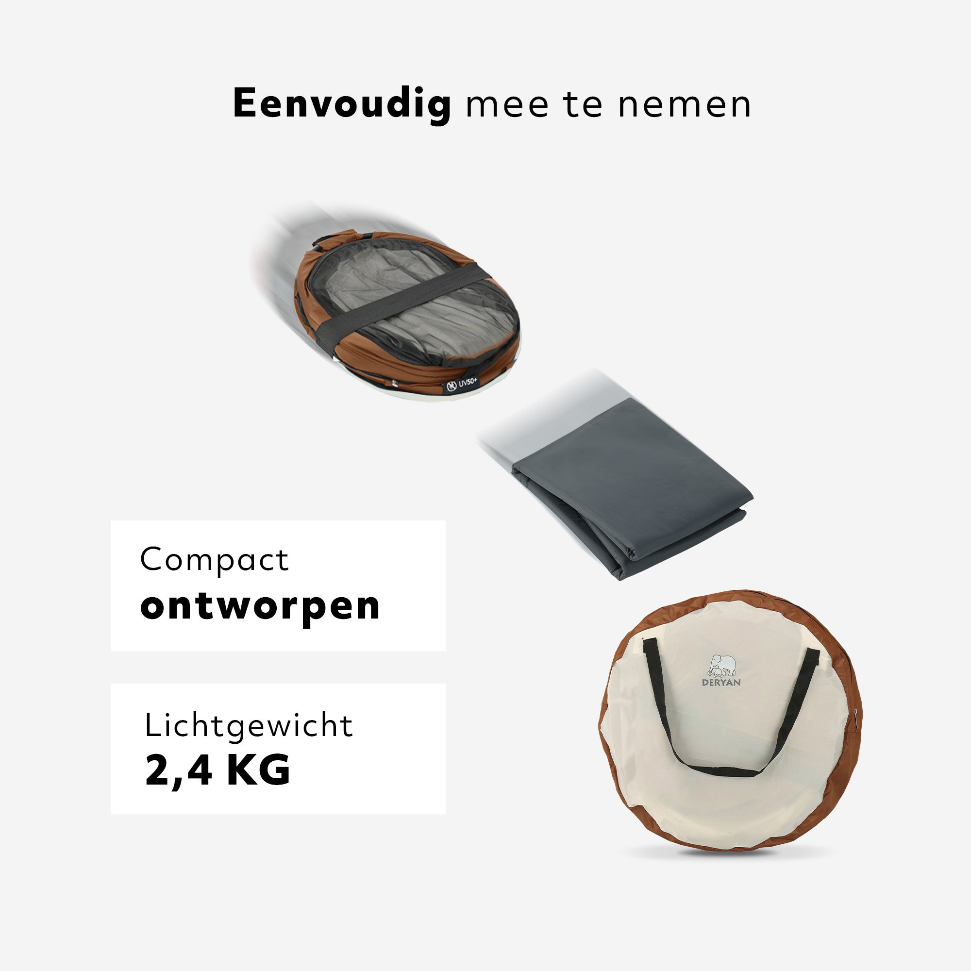 DERYAN Peuter Luxe Sand