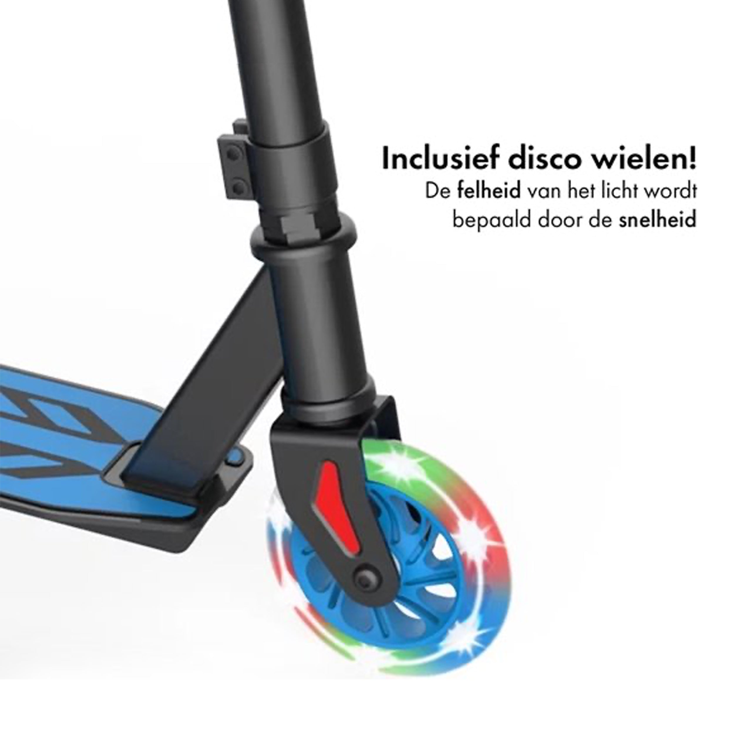 RideoVOLO Kinderstep - Aluminium Step - Lichtgevende wielen Zwart