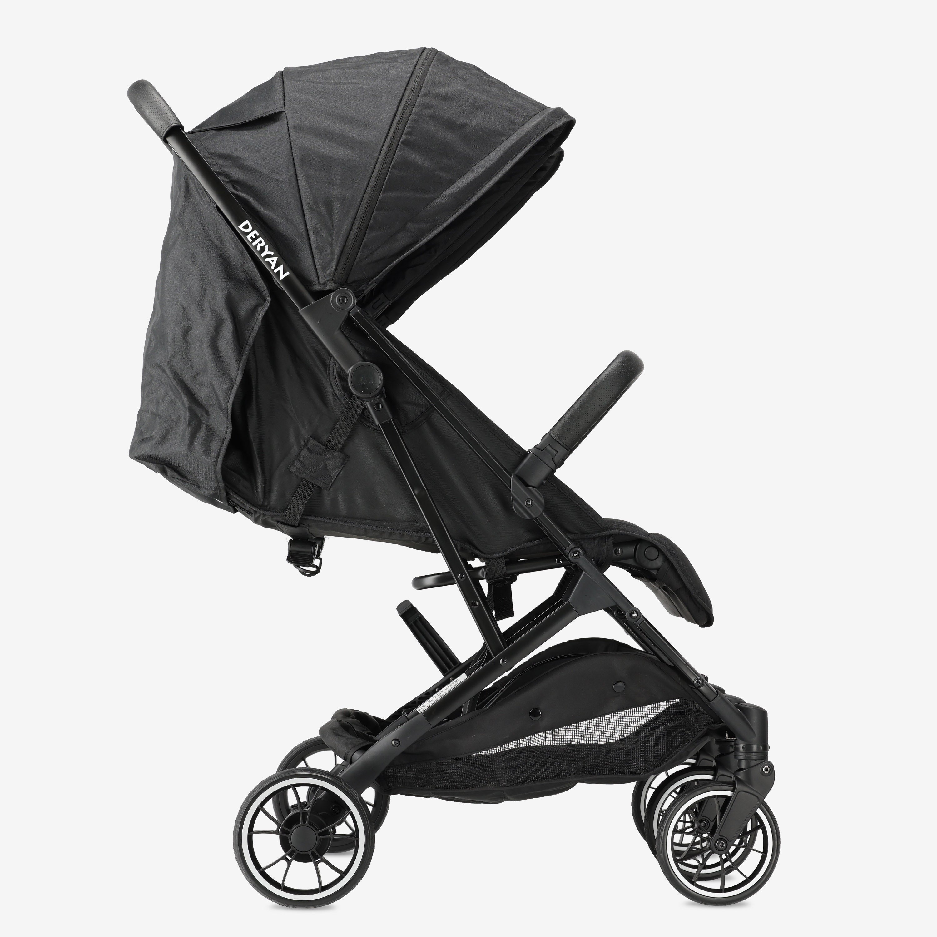 Deryan Luxe Rolo X2 Dubbele Buggy - Duo Buggy - Zwart