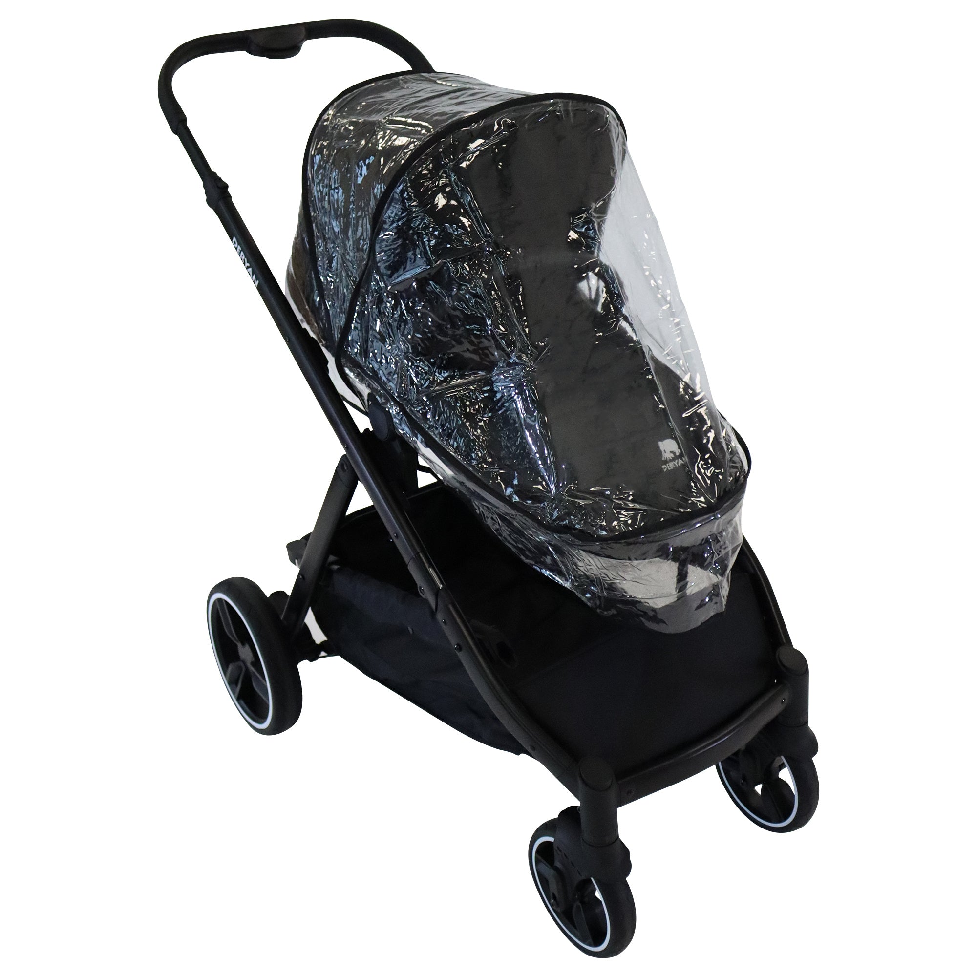 Deryan Evy Buggy Regenhoes - Transparant regenscherm voor kinderwagen - regenkap