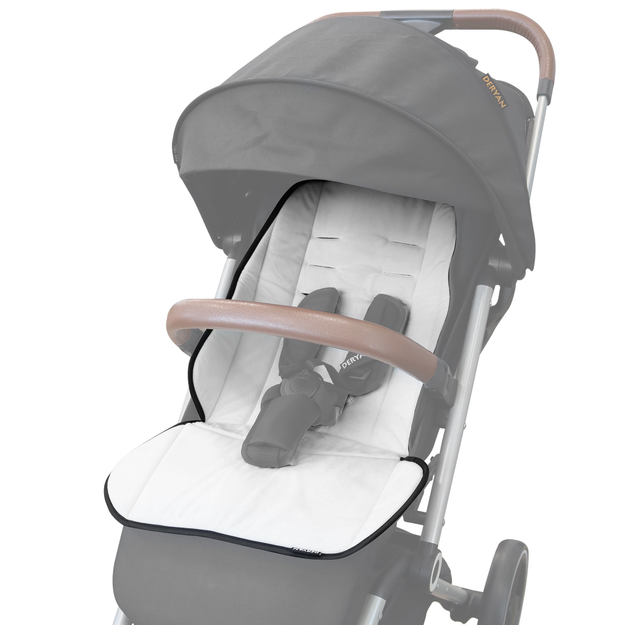 Deryan Inlegkussen voor Evy kinderwagen - Seat Liner - Cream